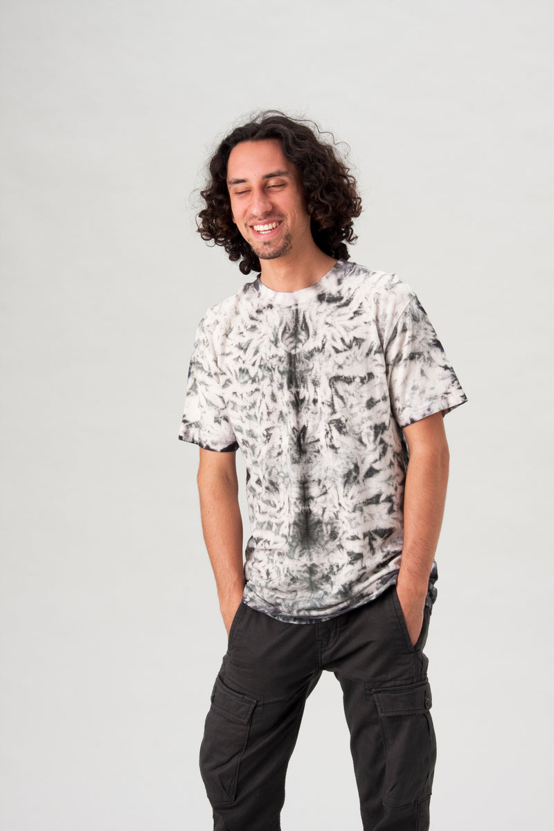 Black Tie Dye Hemp T Shirt