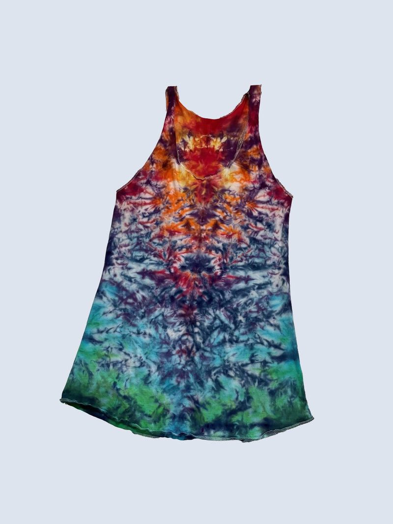 Women's Rainbow Sunrise Tie Dye Tank Top