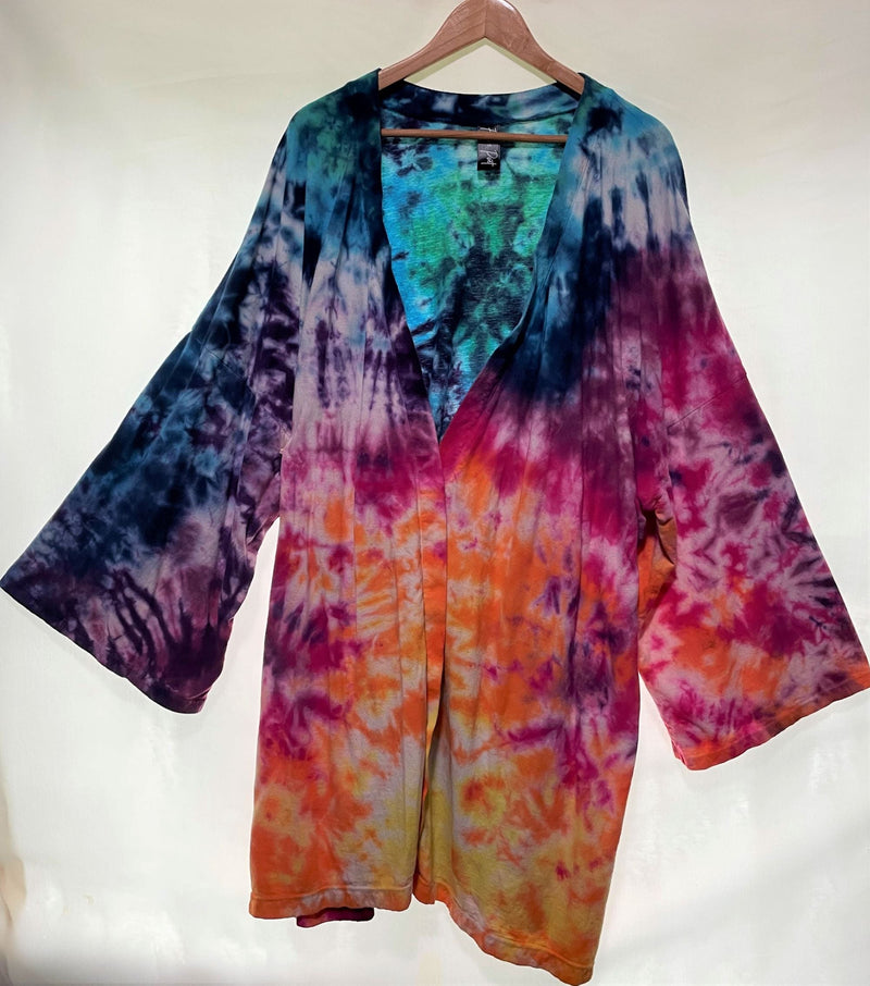 Kimono Sleeve Jacket in Rainbow Sunset