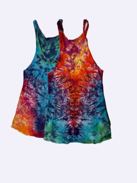 Women's Rainbow Sunrise Tie Dye Tank Top