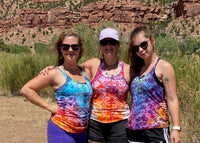 Women's Rainbow Sunrise Tie Dye Tank Top