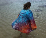 Boho Kimono Sleeve Jacket in Rainbow Sunset