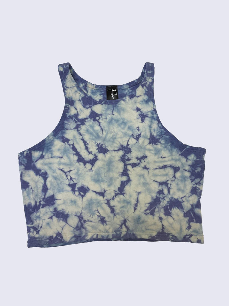 Women's Purple Tie Dye Yoga Tank Top